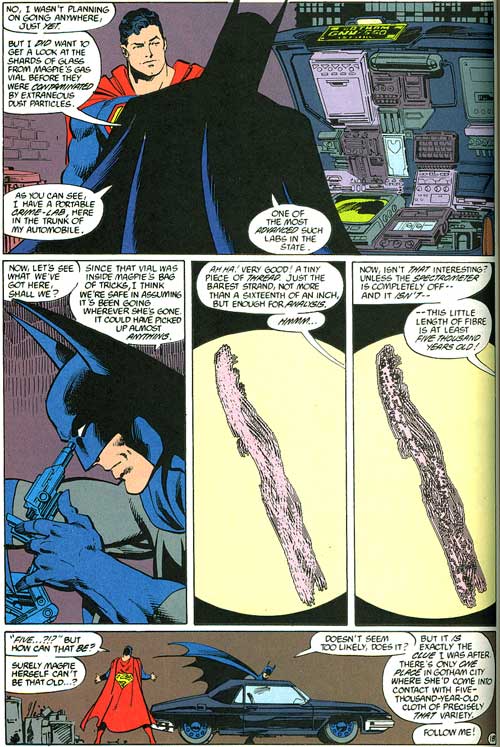 Batman has a crime lab in his trunk!