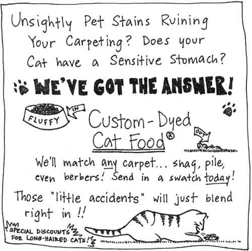 [a cartoon about cat vomit]