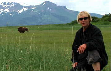 Treadwell with Rowdy, one of his favorite bears