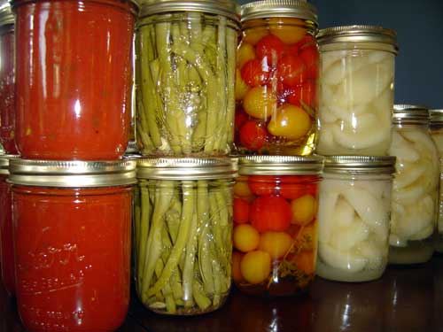 Most of Kris' canning, all in one place