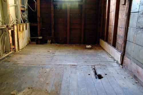 In two weeks, this is supposed to be a fully-functioning bathroom