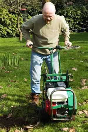 Mike is like my mechanical mentor: he knows how to use all sorts of things like sod-cutters and rototillers and chainsaws
