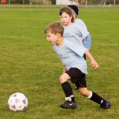 Tristan drives toward goal